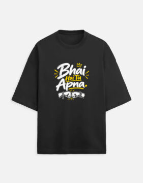 Unisex Terry Oversized Tee-Bhai-hai-tu-apna